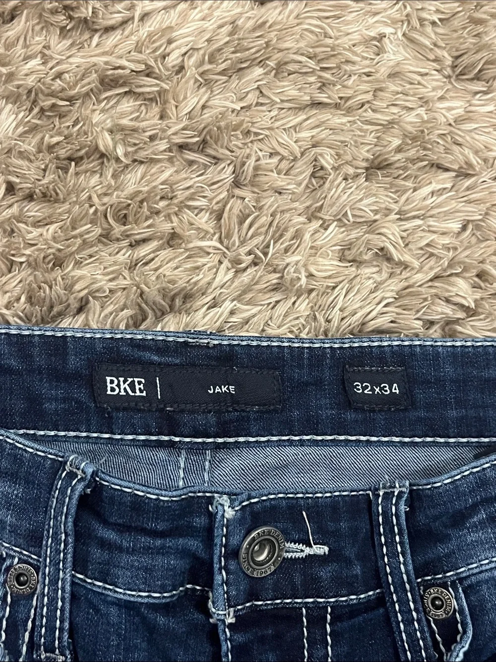 BKE Men's Blue Flared Jeans